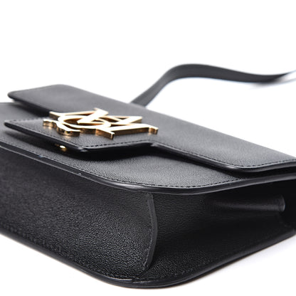 Alexander McQueen Grained Calfskin Small Insignia Flap Black 9 of 10