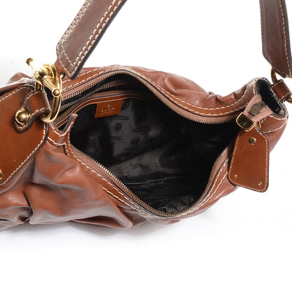 Gucci Leather Medium Jockey Hobo Brown 5 of 7