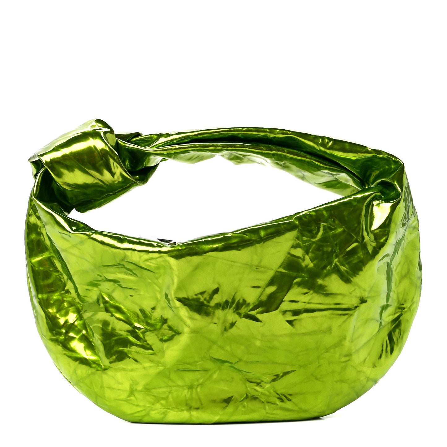 Metallic Crushed Calfskin Mini Jodie Chlorophyll