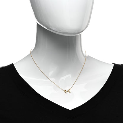 Tiffany 18K Yellow Gold Diamond Paloma Picasso Double Loving Heart Pendant Necklace 2 of 6