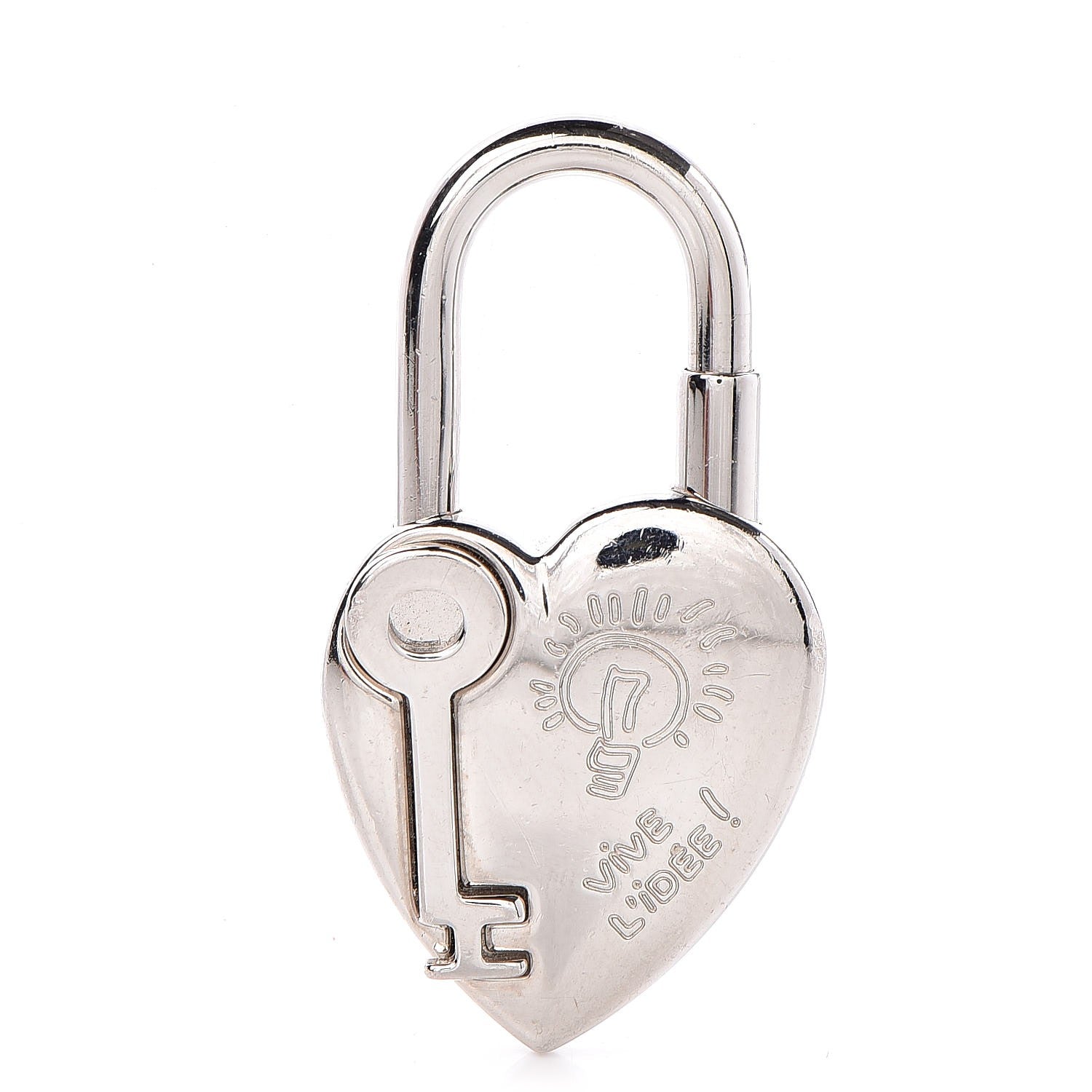 Hermes Palladium Annee De La Fantaisie Heart Cadena Lock 1 of 3