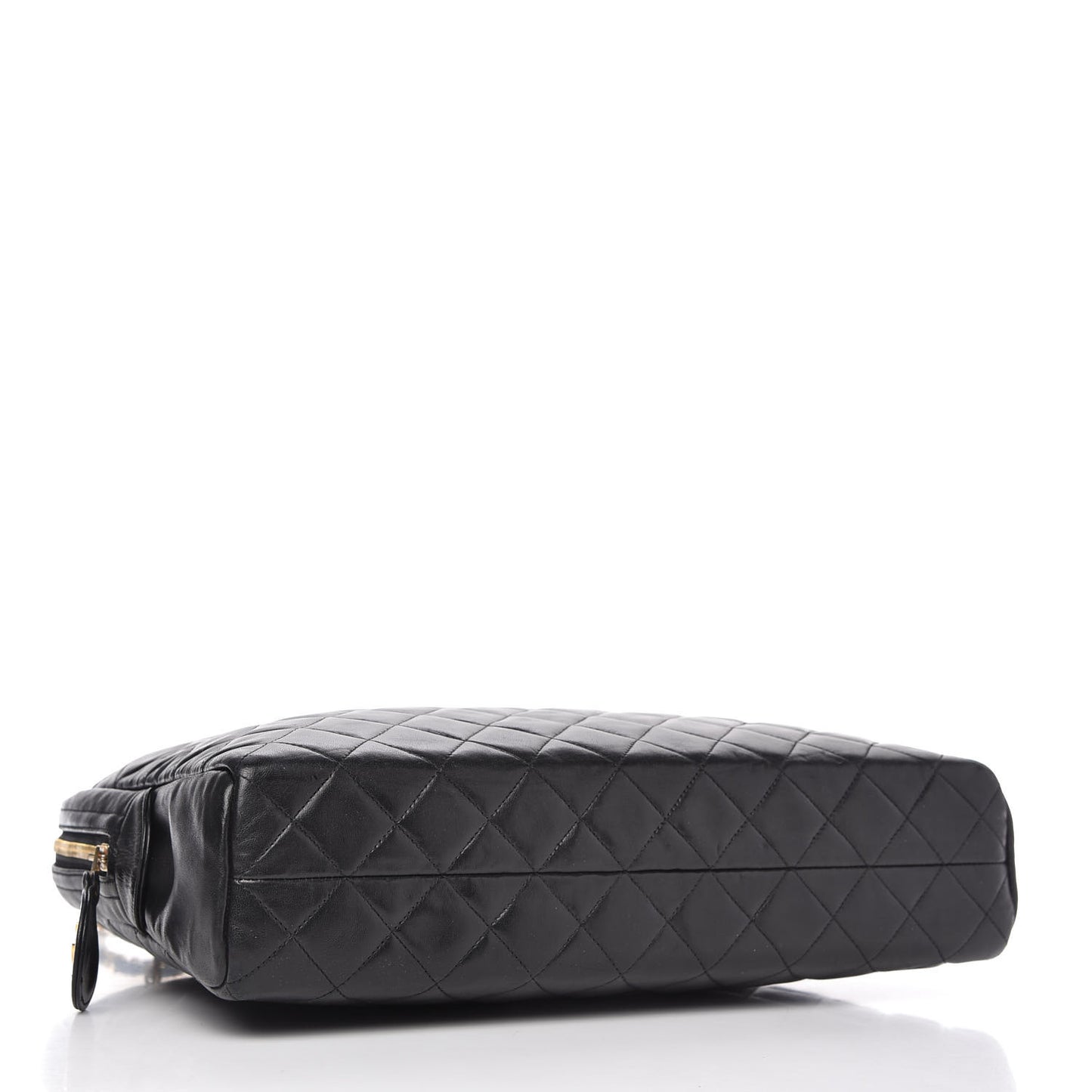 Lambskin Quilted Shoulder Bag Black