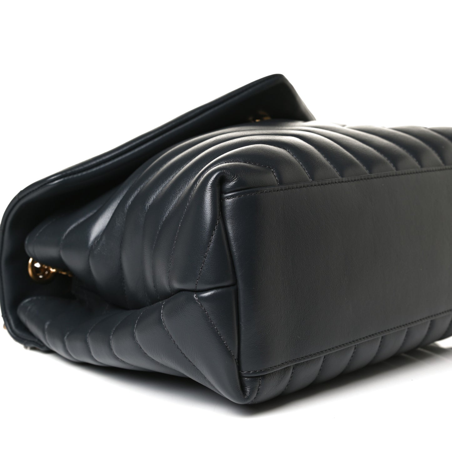 Calfskin Y Quilted Monogram Medium Loulou Chain Satchel Storm
