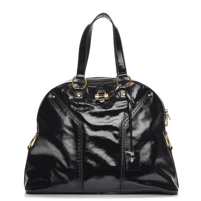 Saint Laurent Patent Oversized Muse Black 1 of 10