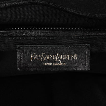 Saint Laurent Calfskin Patent Medium Easy Sac Black 6 of 9