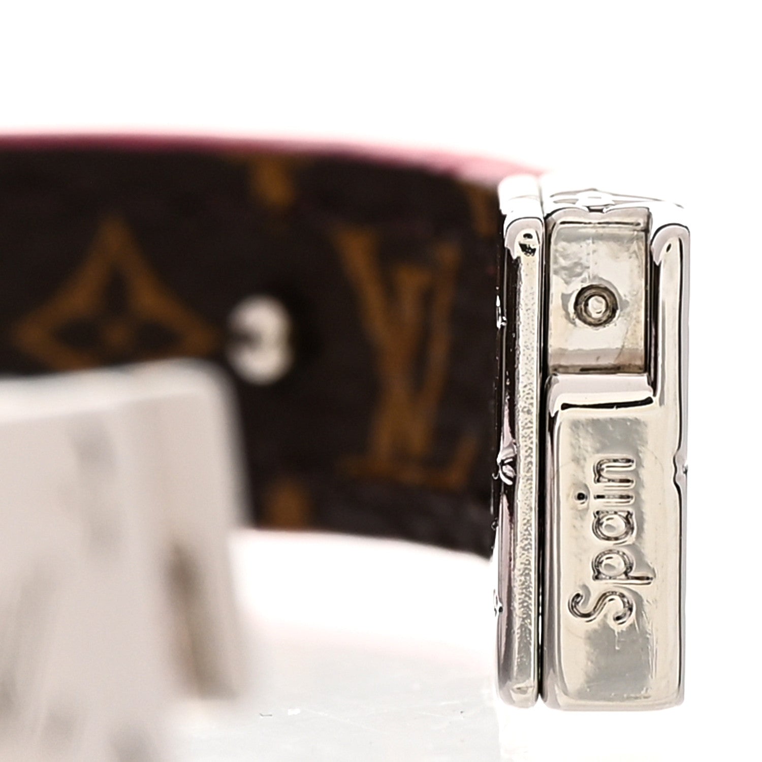 Louis Vuitton Monogram LV Circle Reversible Bracelet 17 Rose Falbala 5 of 7