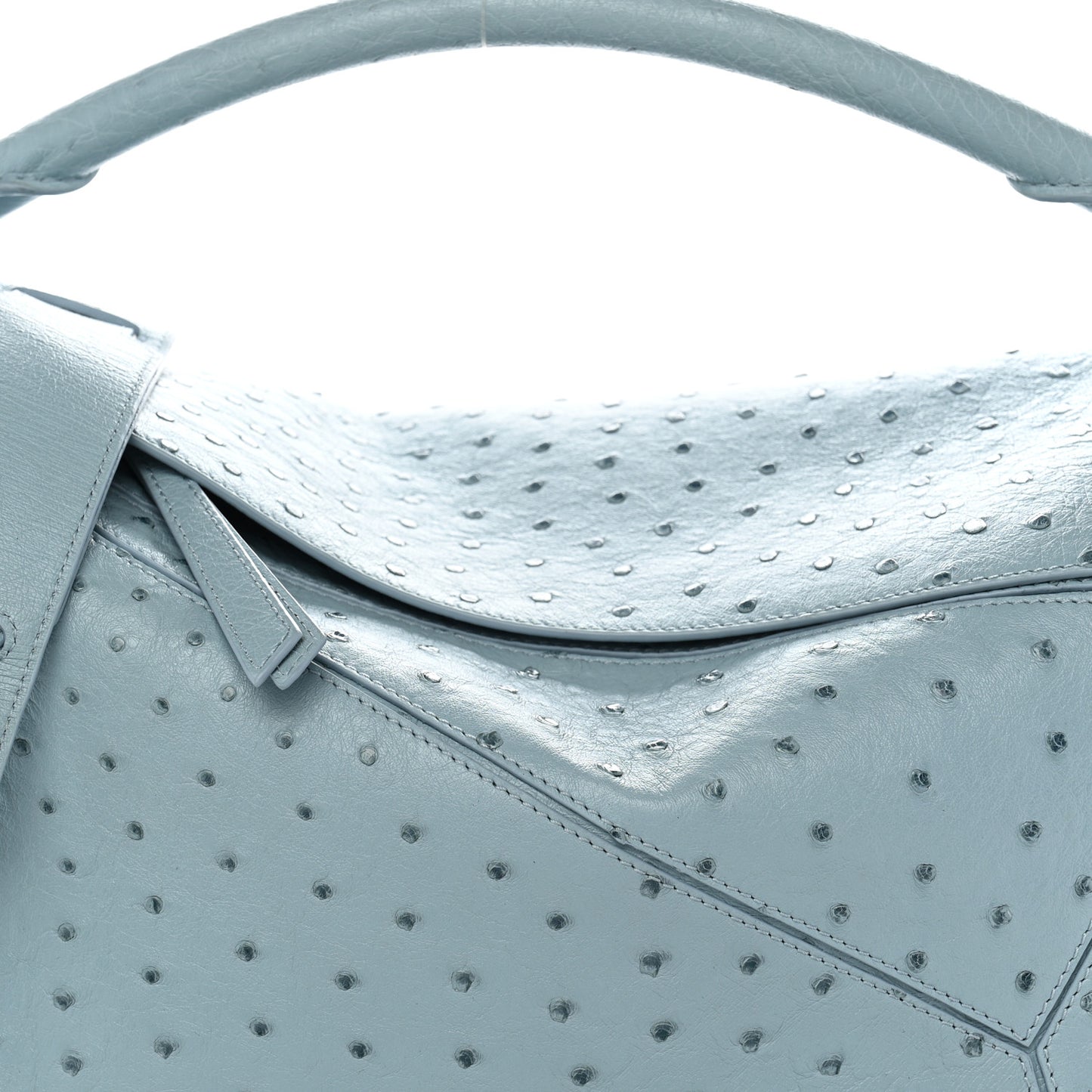 Ostrich Large Puzzle Bag Blue