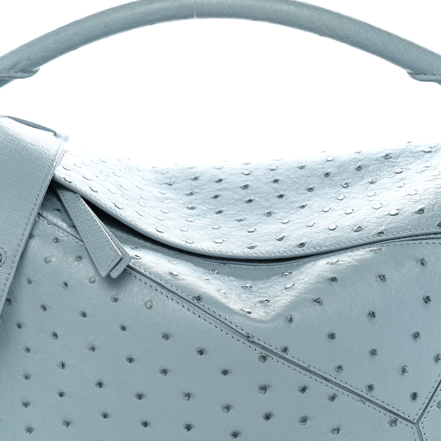 Loewe Ostrich Large Puzzle Bag Blue 8 of 10
