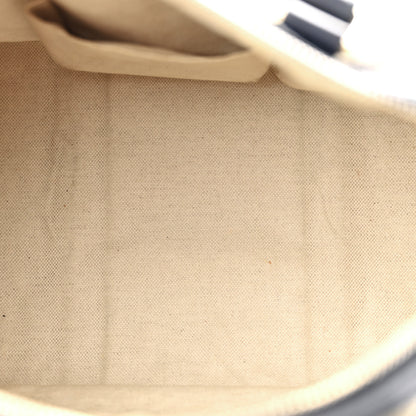 Gucci Monogram Selleria Calfskin Vintage Web Medium Boston Beige Blue 5 of 16