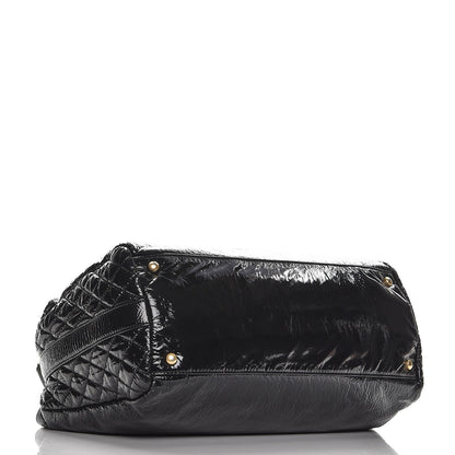 Chanel Vinyl Medium Rock and Chain Bowler Black 4 of 8
