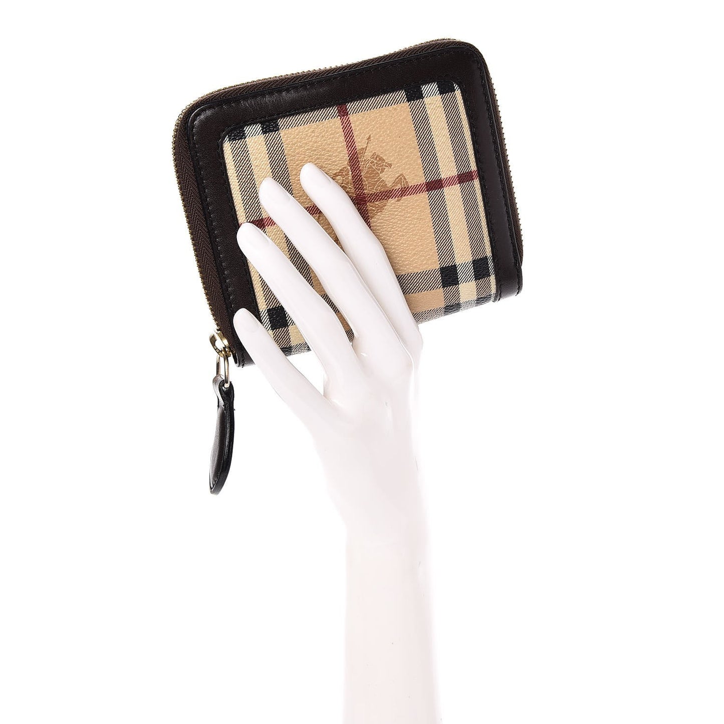 Haymarket Check Zip Around Wallet Chocolate