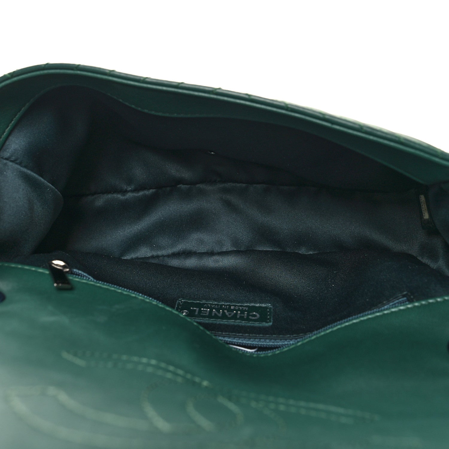 Chanel Lambskin Medium CC Crossing Flap Dark Green 5 of 10