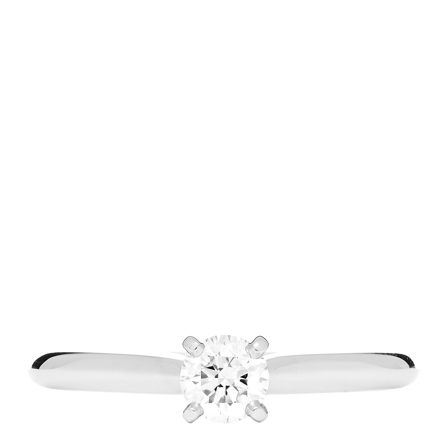 Cartier Platinum Diamond .21ct Solitaire 1895 Engagement Ring 47 4.25 1 of 7