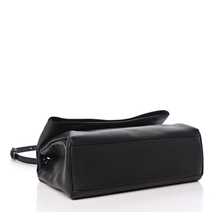 Saint Laurent Grain De Poudre Medium West Hollywood Monogram Fold-Over Black 4 of 10