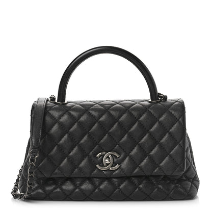 Chanel Caviar Quilted Small Coco Handle Flap Black 1 of 9
