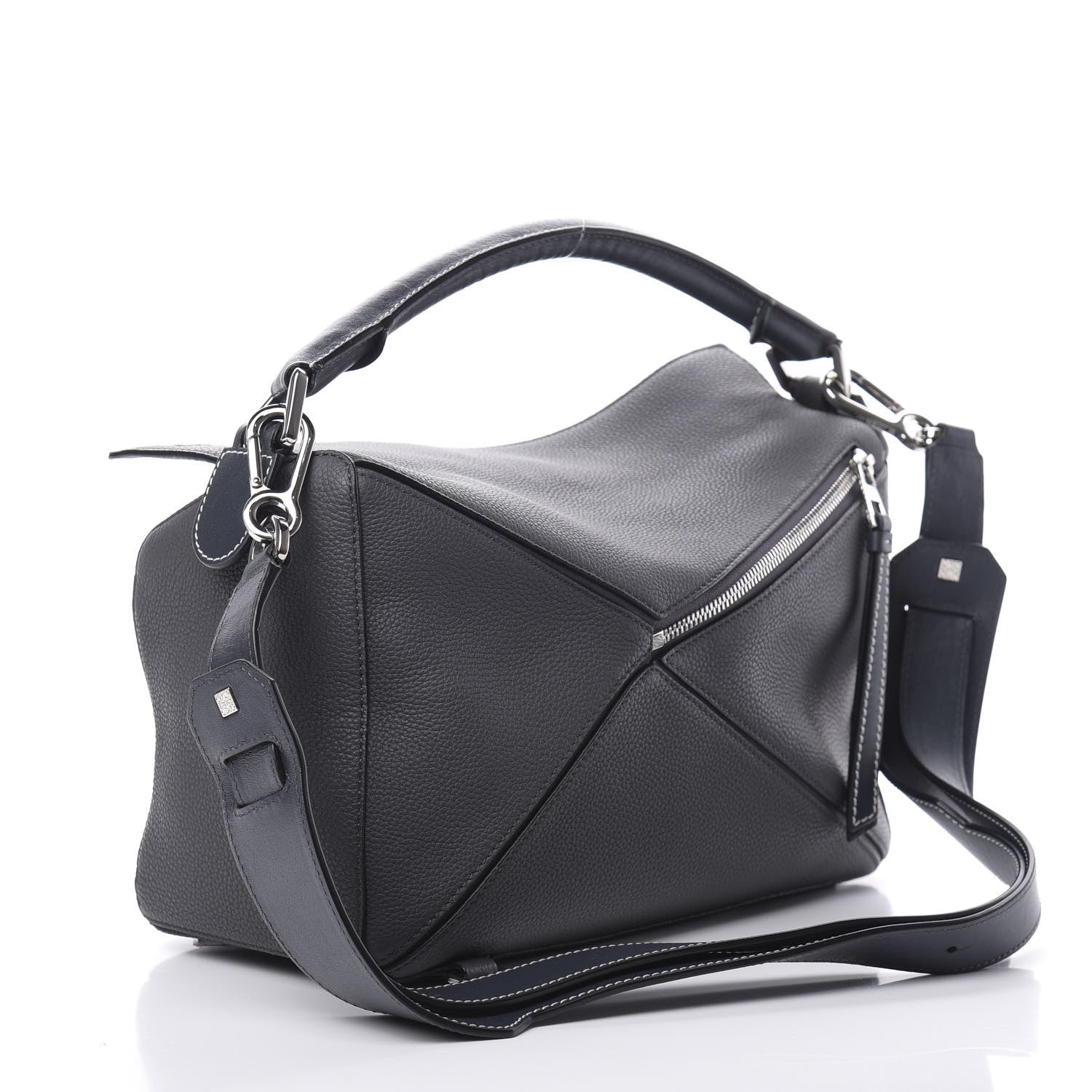Loewe Calfskin Medium Puzzle Bag Grey 3 of 10