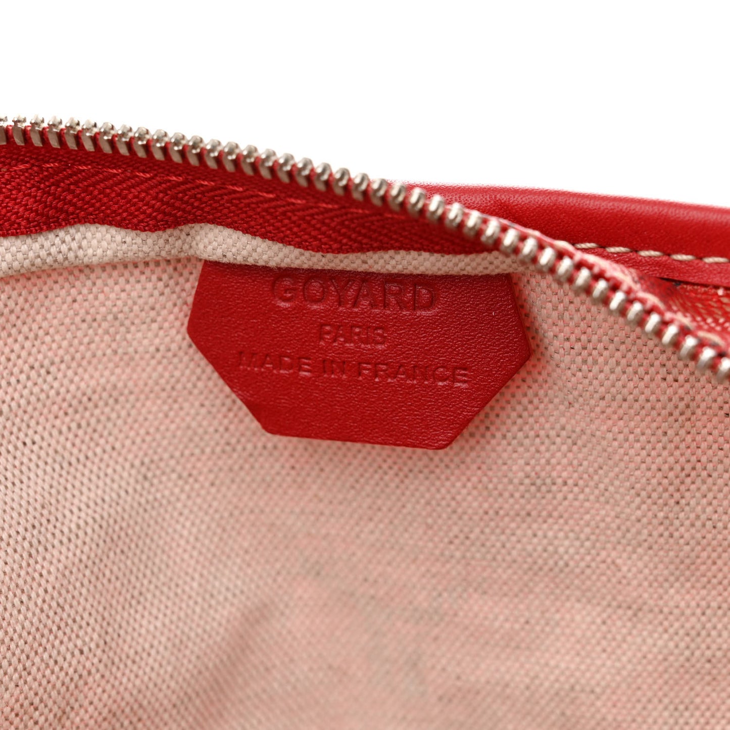 Goyardine Fidji Zip Hobo Red