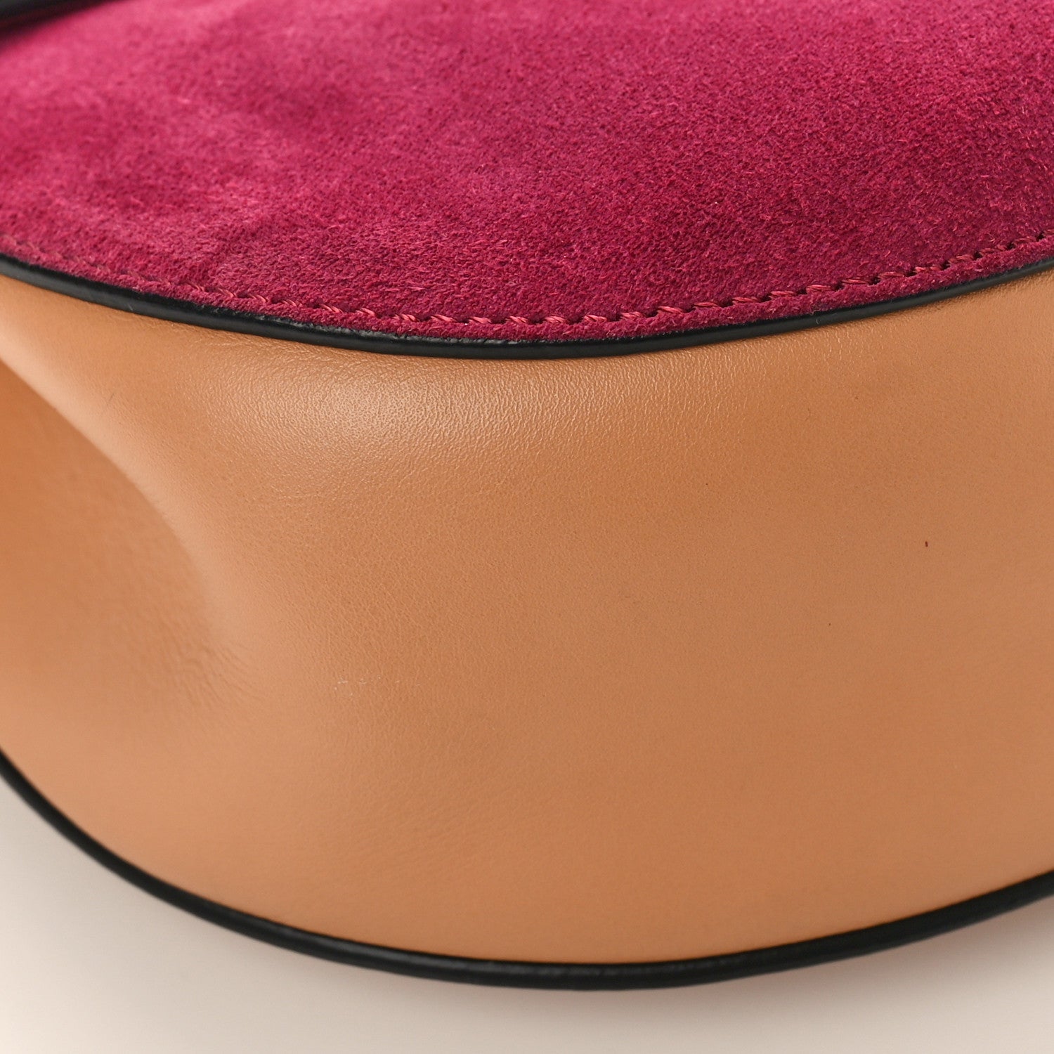 Chloe Suede Smooth Calfskin Drew Shoulder Bag Misty Beige 7 of 8