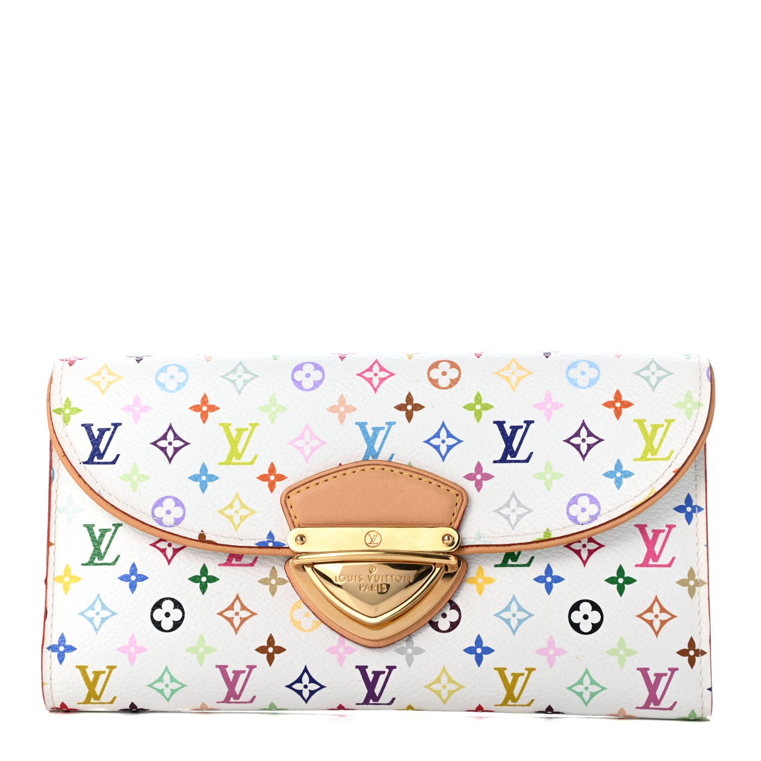 Louis Vuitton Monogram Multicolor Eugenie Wallet White Anie 1 of 4