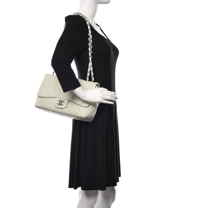 Chanel Lambskin Quilted Jumbo Single Flap Green 2 of 11