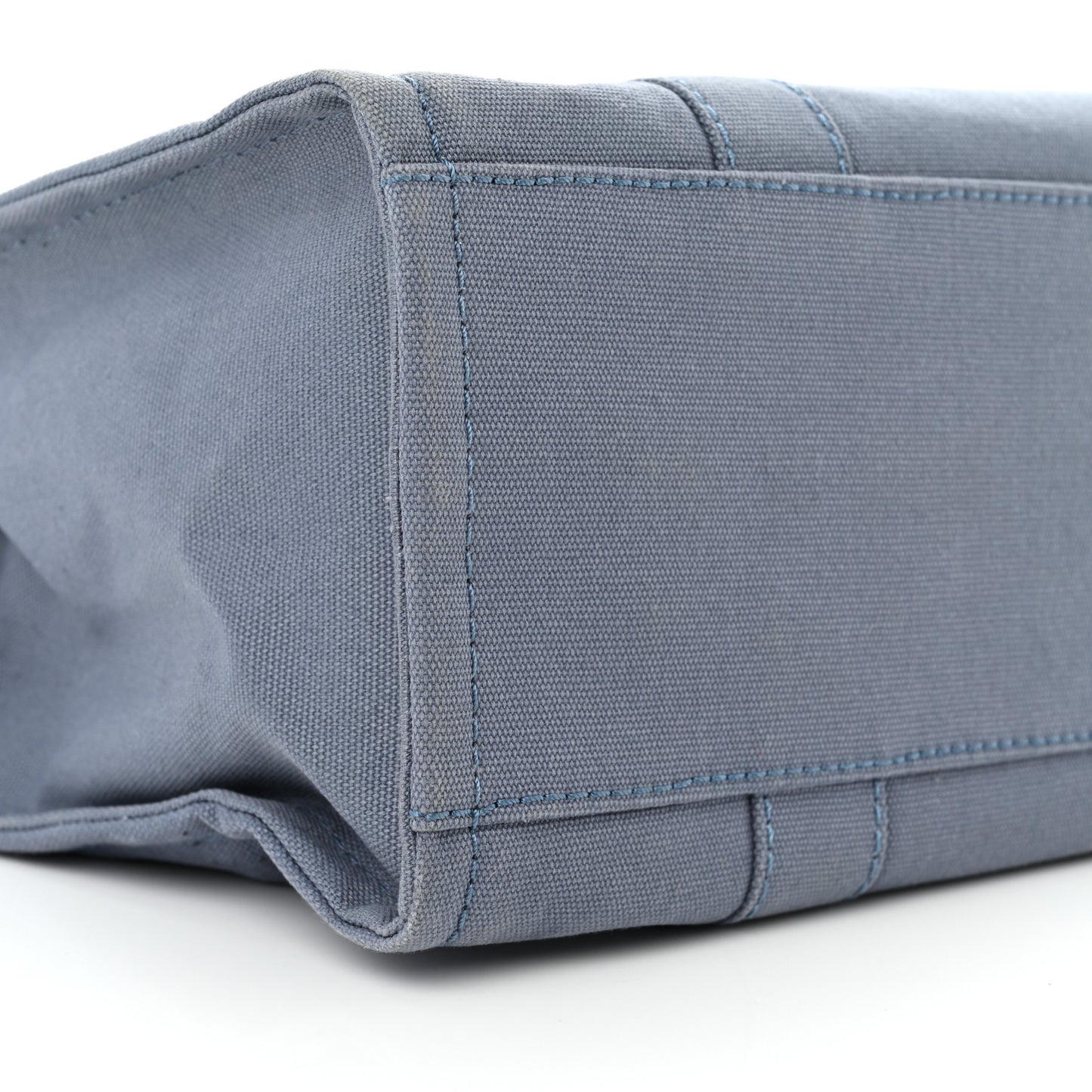 Cotton Canvas Medium The Traveler Tote Bag Blue Shadow