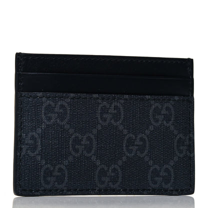 Gucci GG Supreme Monogram Kingsnake Card Holder Black Grey 3 of 6