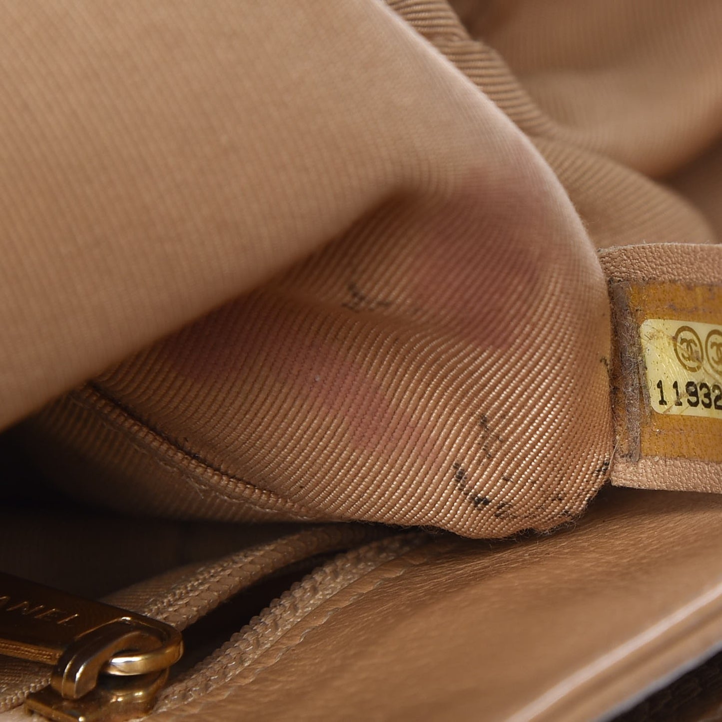 Calfskin Cerf Executive Shopper Tote Beige