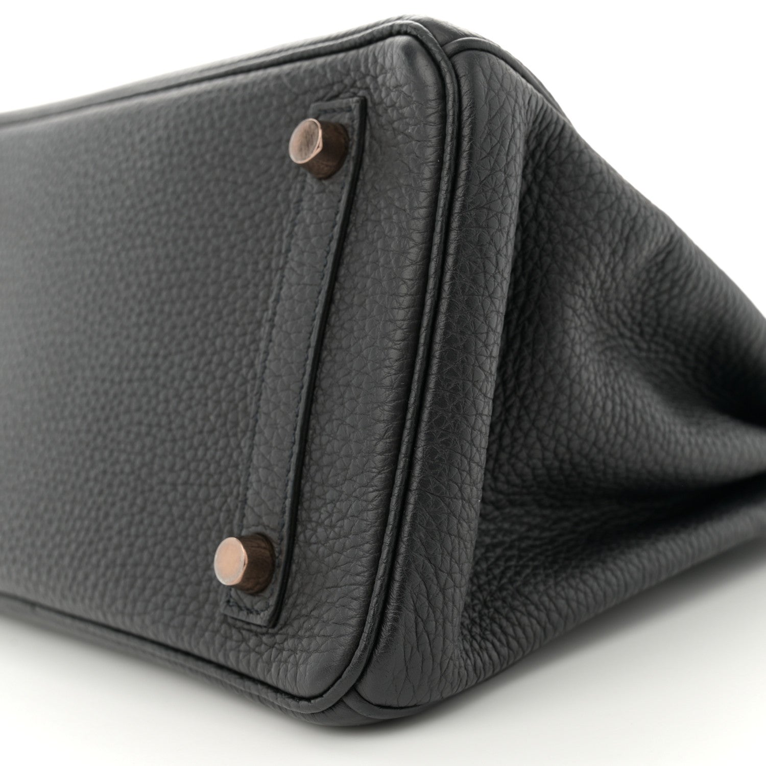 Hermes Taurillon Clemence Birkin 25 Etain Black 10 of 13