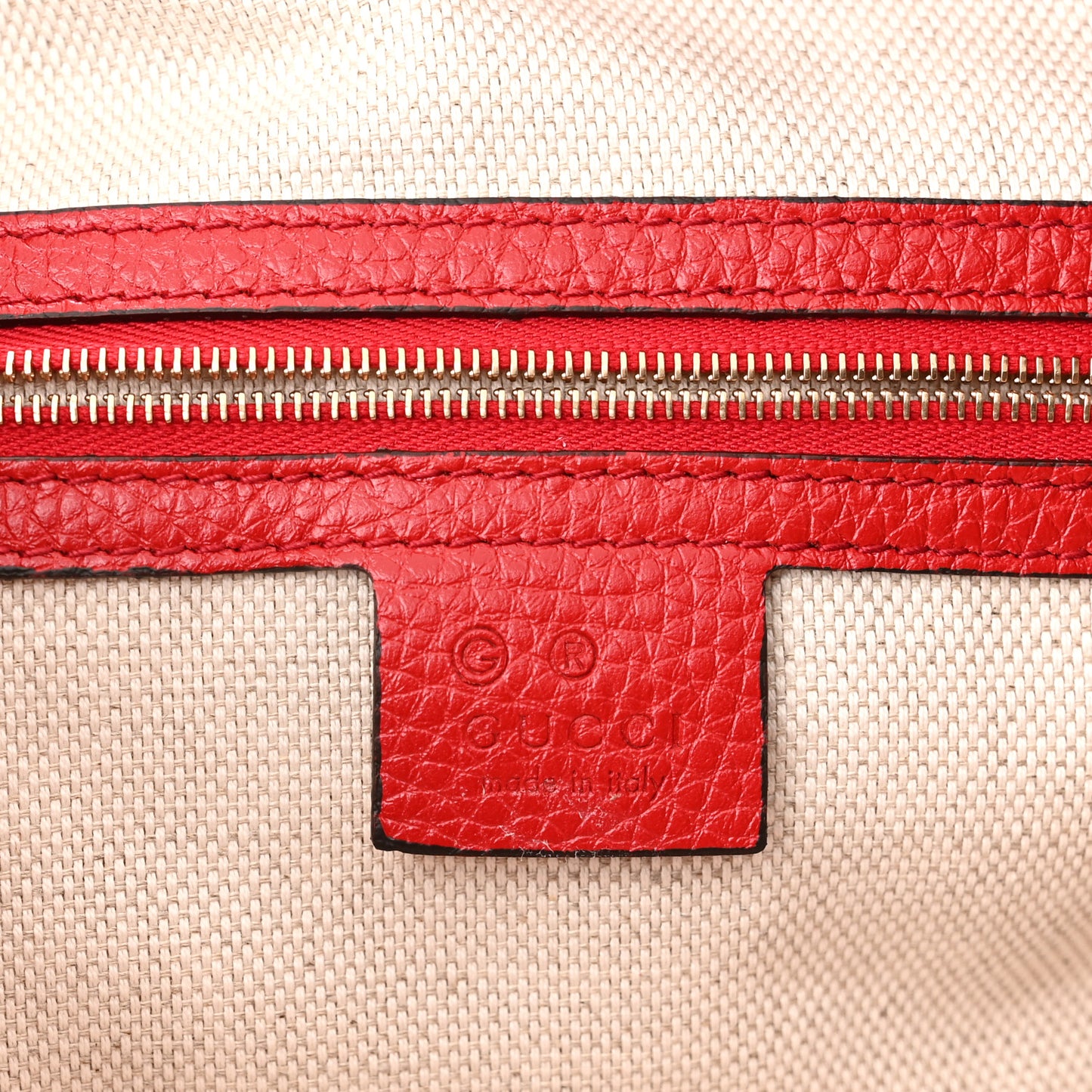 Cellarius Calfskin Medium Soho Chain Shoulder Bag Vibrant Red