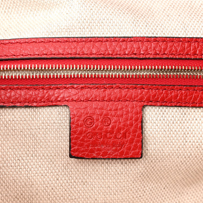 Gucci Cellarius Calfskin Medium Soho Chain Shoulder Bag Vibrant Red 6 of 10