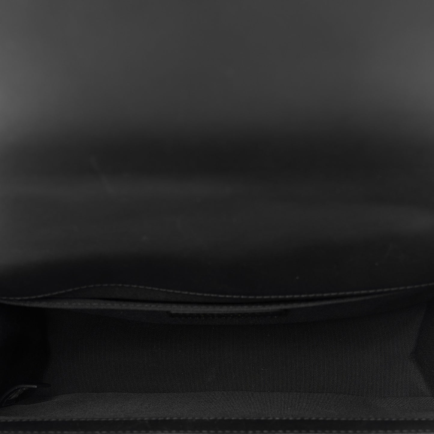 Lambskin Quilted Medium Boy Flap Black