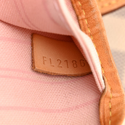 Louis Vuitton Damier Azur Neo Neverfull MM Rose Ballerine 7 of 10