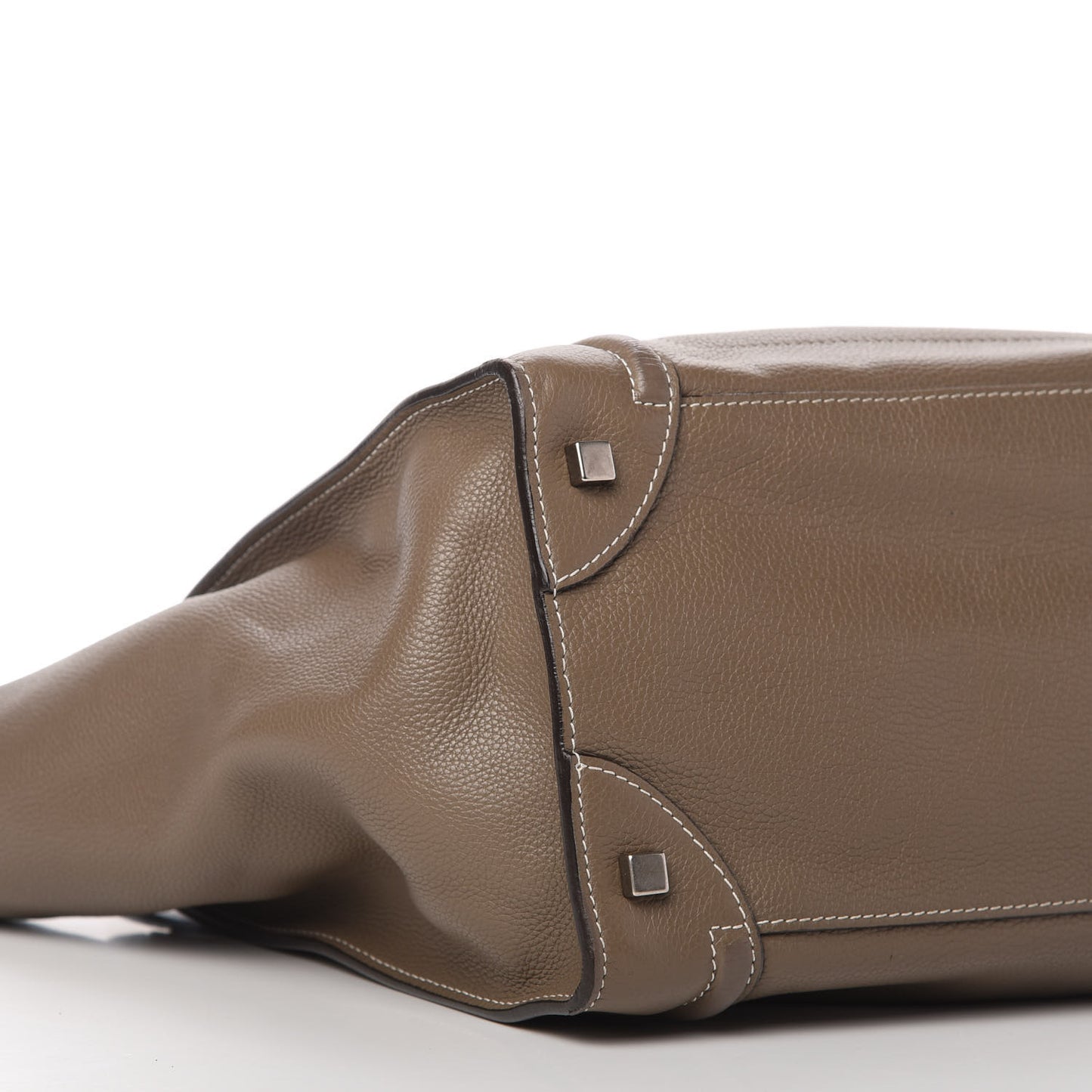 Drummed Calfskin Mini Luggage Souris