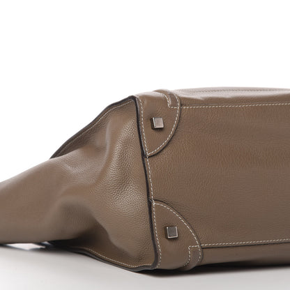Celine Drummed Calfskin Mini Luggage Souris 6 of 11
