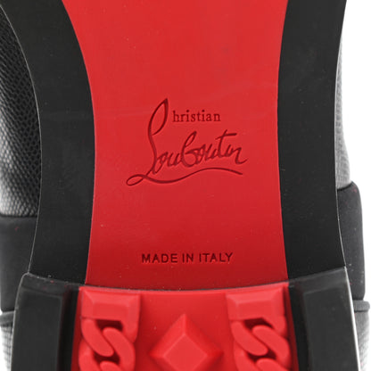 Christian Louboutin Smooth Textured Calfskin Mika Sky Mens Flats 42 Black 6 of 10