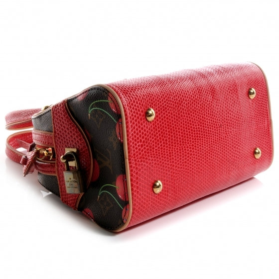 Louis Vuitton Lizard Monogram Cerises Neo Deauville 3 of 7