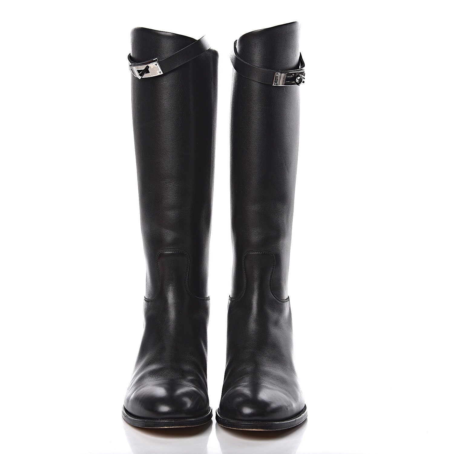 Hermes Box Kelly Jumping Boots 41 Black 2 of 14