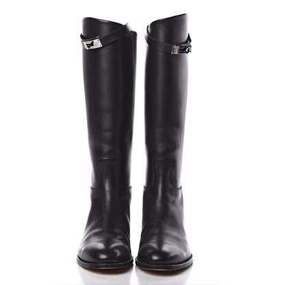 Hermes Box Kelly Jumping Boots 41 Black 2 of 14