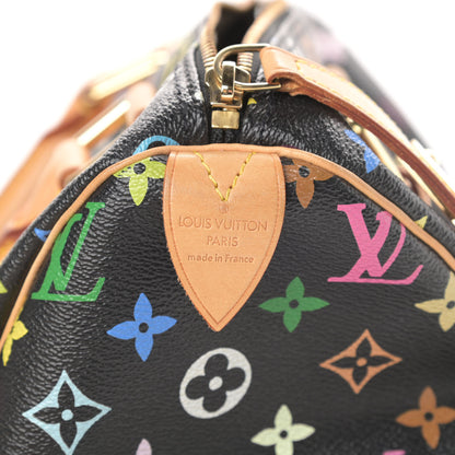 Louis Vuitton Monogram Multicolor Speedy 30 Black 6 of 13