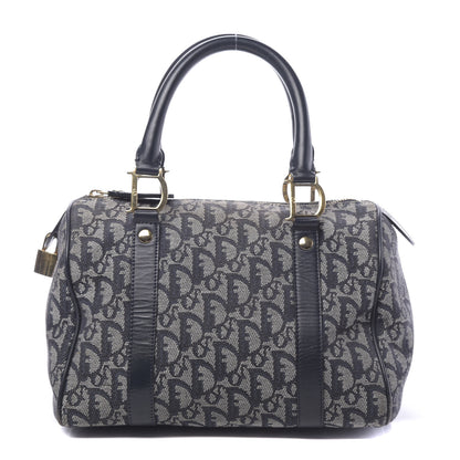 Christian Dior Denim Monogram Boston Navy 1 of 13
