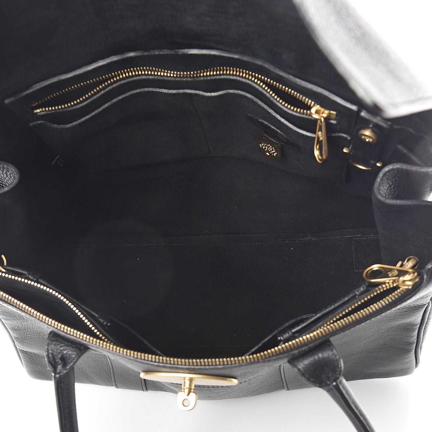 Natural Leather Small Bayswater Black