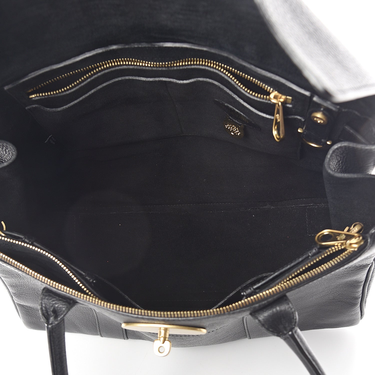 Mulberry Natural Leather Small Bayswater Black 4 of 9