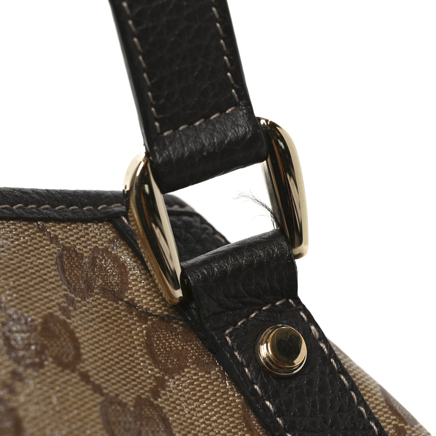 Gucci Crystal Monogram Medium Abbey Shoulder Bag Dark Brown 8 of 11