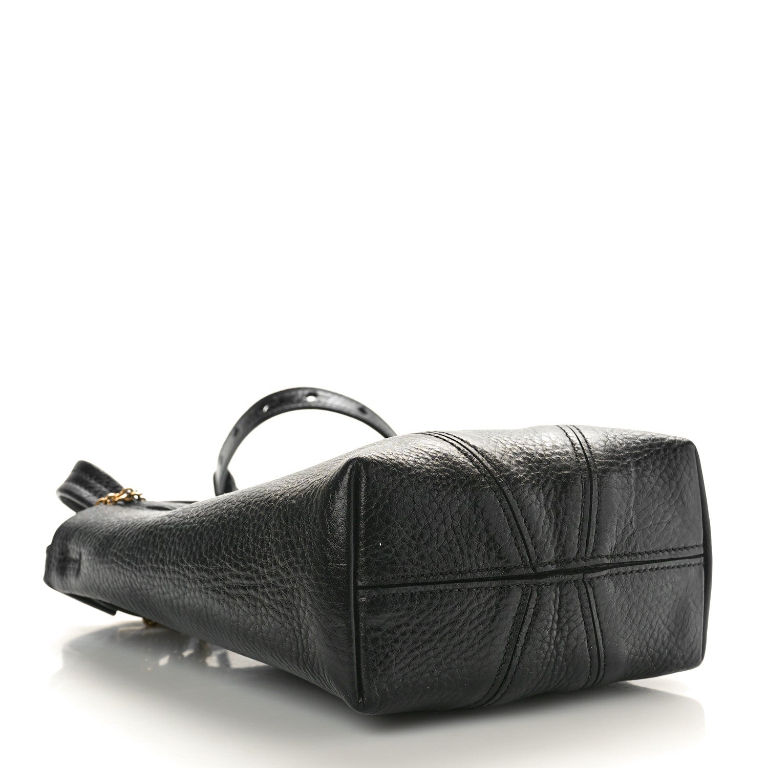 Chloe Grained Calfskin Small Spin Tote Black 4 of 10