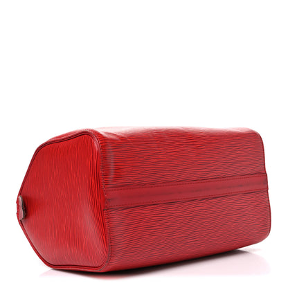 Louis Vuitton Epi Speedy 25 Castillan Red 3 of 9