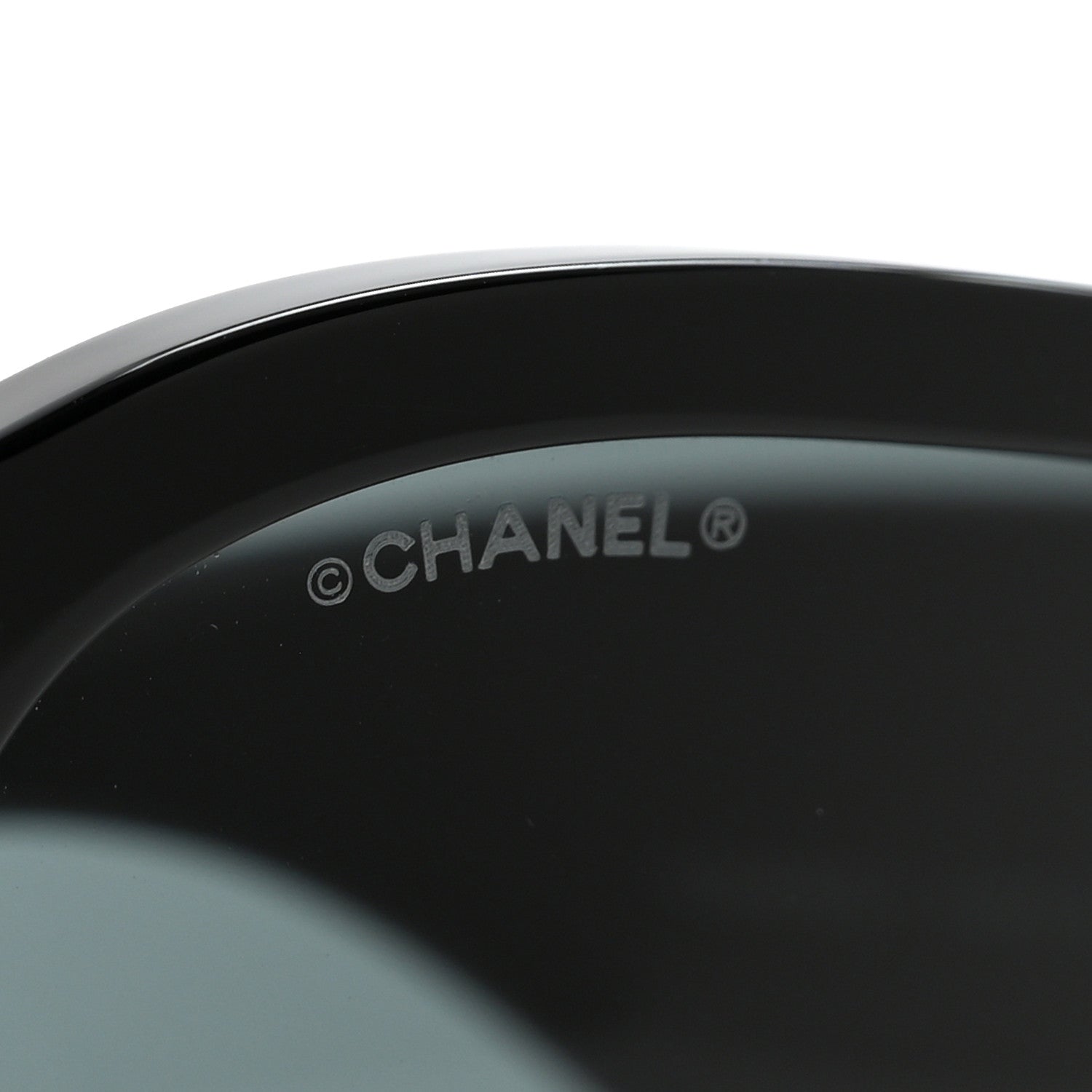 Chanel Acetate Crystal CC Shield Sunglasses 5466-B-A Black 8 of 9