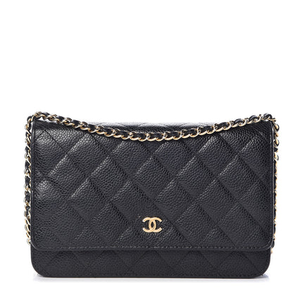 Chanel Caviar Quilted Wallet On Chain WOC Black 1 of 19