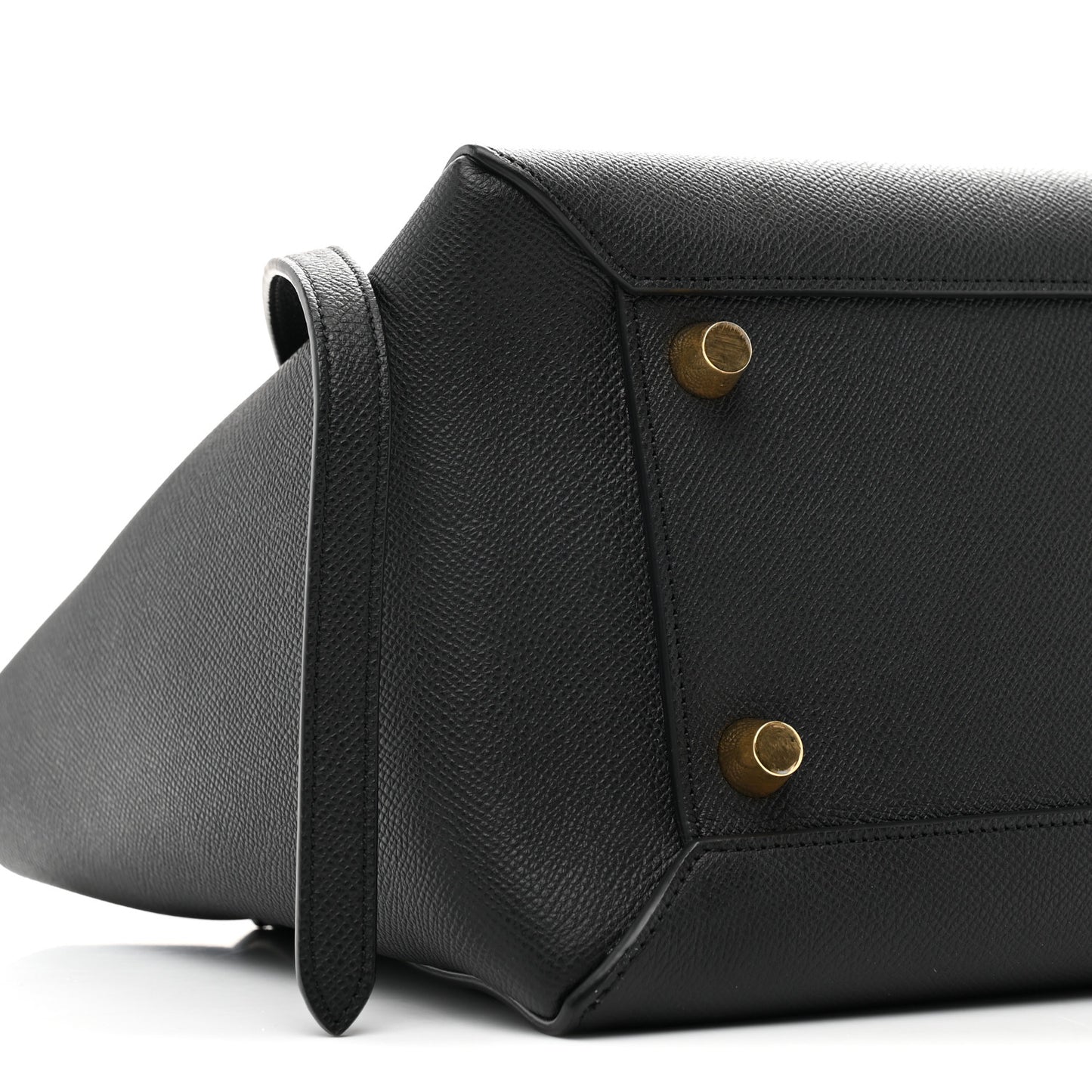 Grained Calfskin Mini Belt Bag Black
