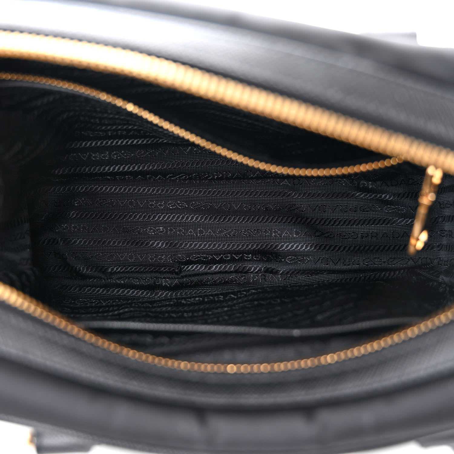 Prada Tessuto Nylon Saffiano Bauletto Black 5 of 14