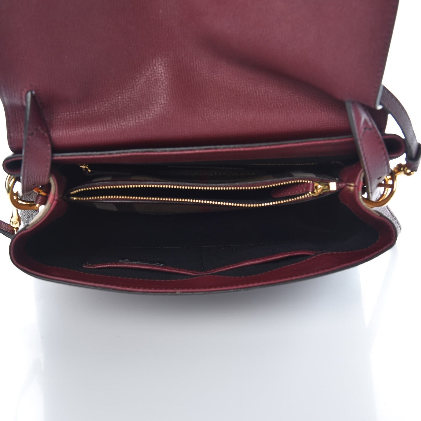 Derby Calfskin House Check Medium Camberley Burgundy
